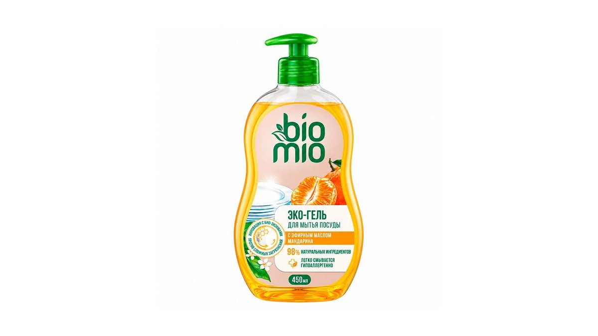 Средство моющее для посуды Bio mio мандарин, 450 мл