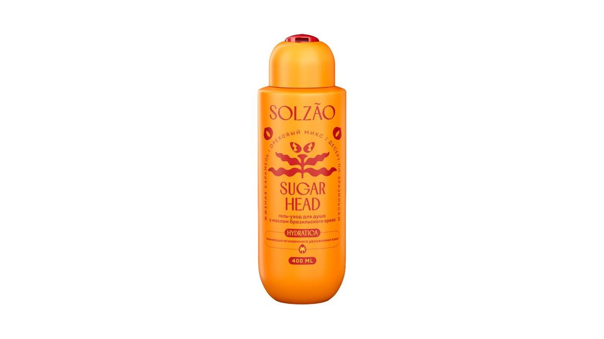 Гель-уход для душа с маслом бразильского ореха Sugar Head Solzao 400 мл