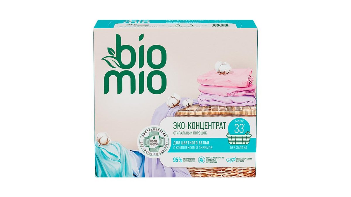 Порошок стиральный универсальный Colors&Whites Bio-Universal BioMio 1000 г