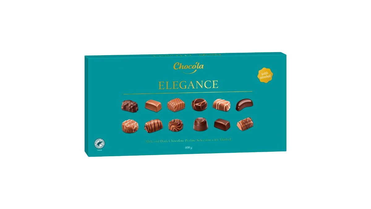 Chocóla Elegance kolekce čokoládových bonbonů s různými náplněmi 400g