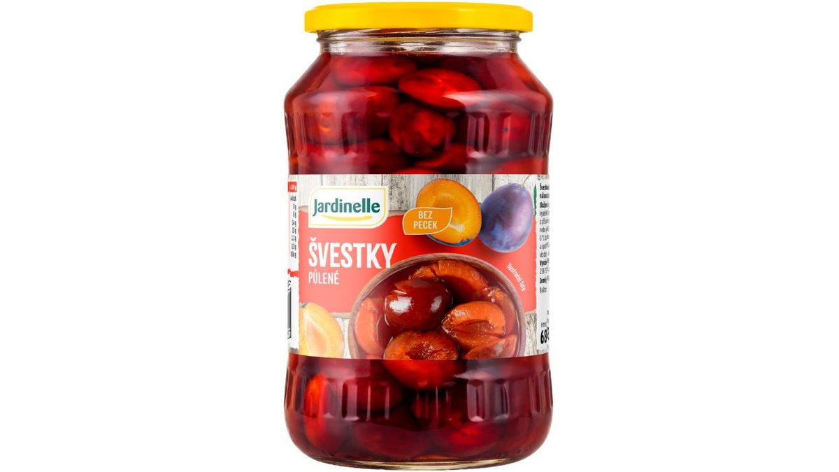 Jardinelle Švestky půlené 680g