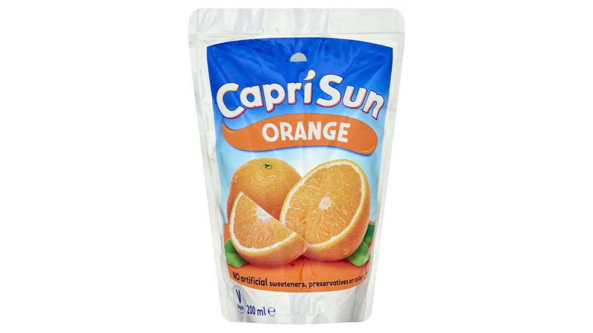 Capri-Sun Orange nesycený nealkoholický ovocný nápoj 200ml
