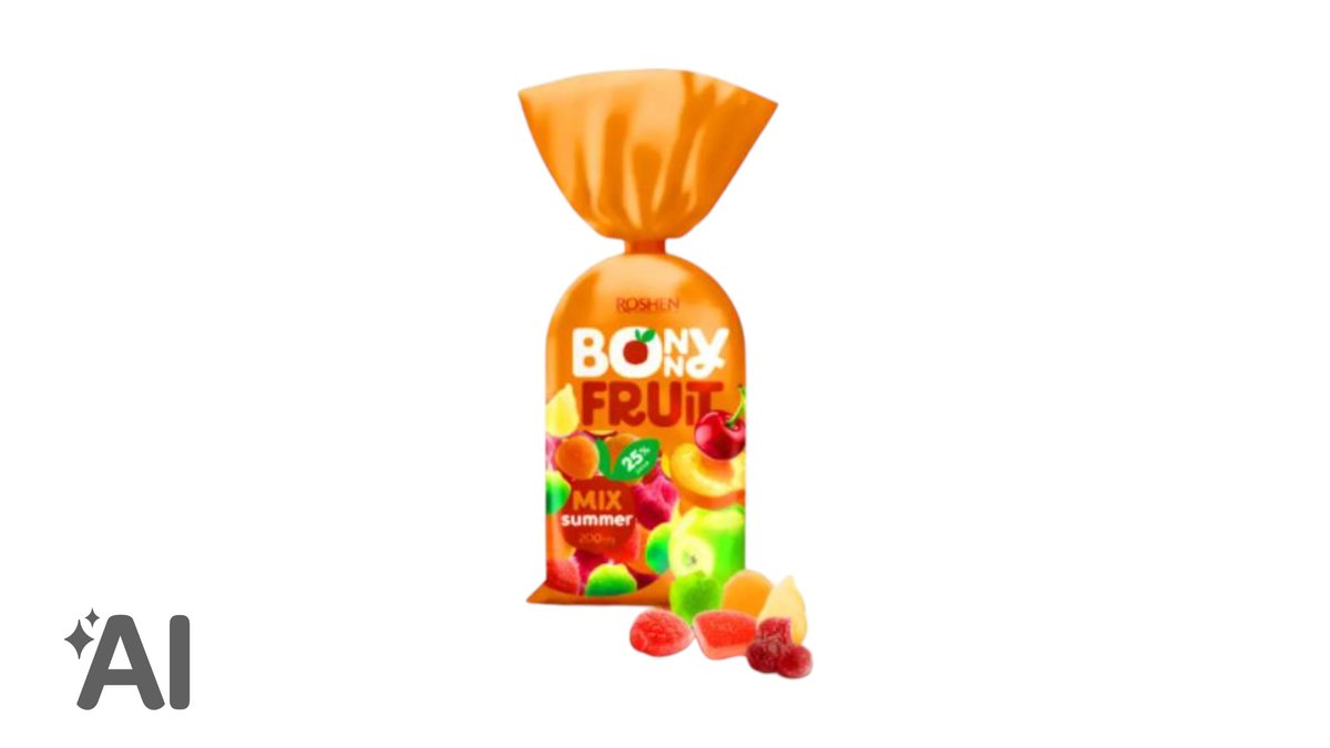 Roshen Bonny Fruit Qarışıq Marmelad 200qr