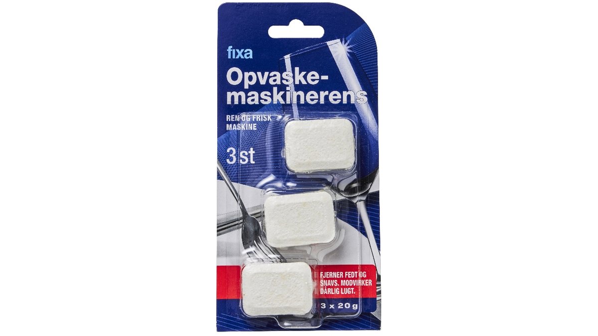 FIXA MASKINRENGØRING TABS 3STK 69,92 g
