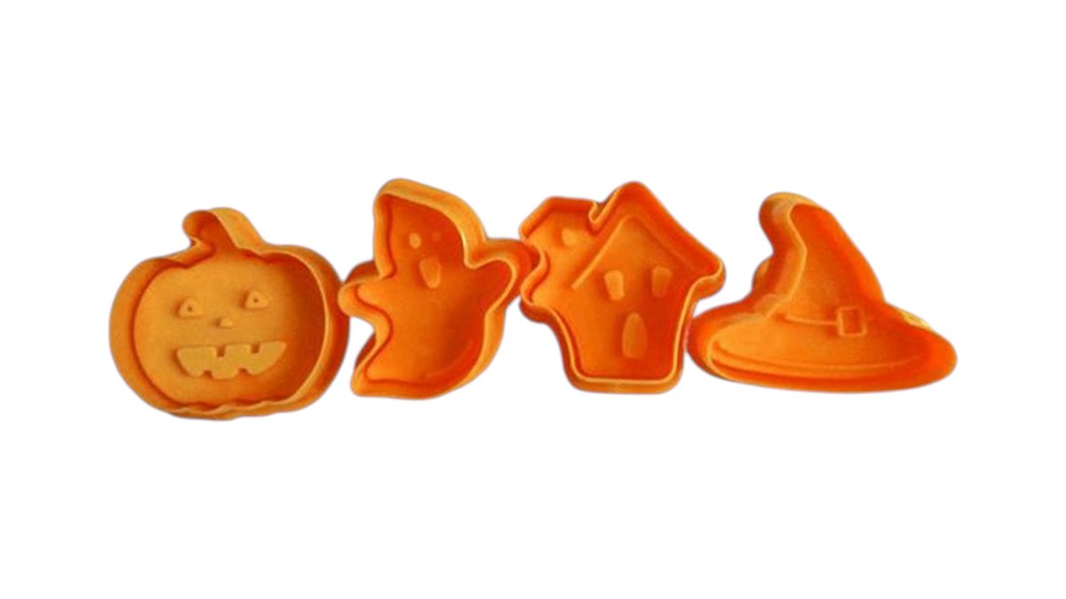 Razítko na cukroví 5cm Halloween 4 ks