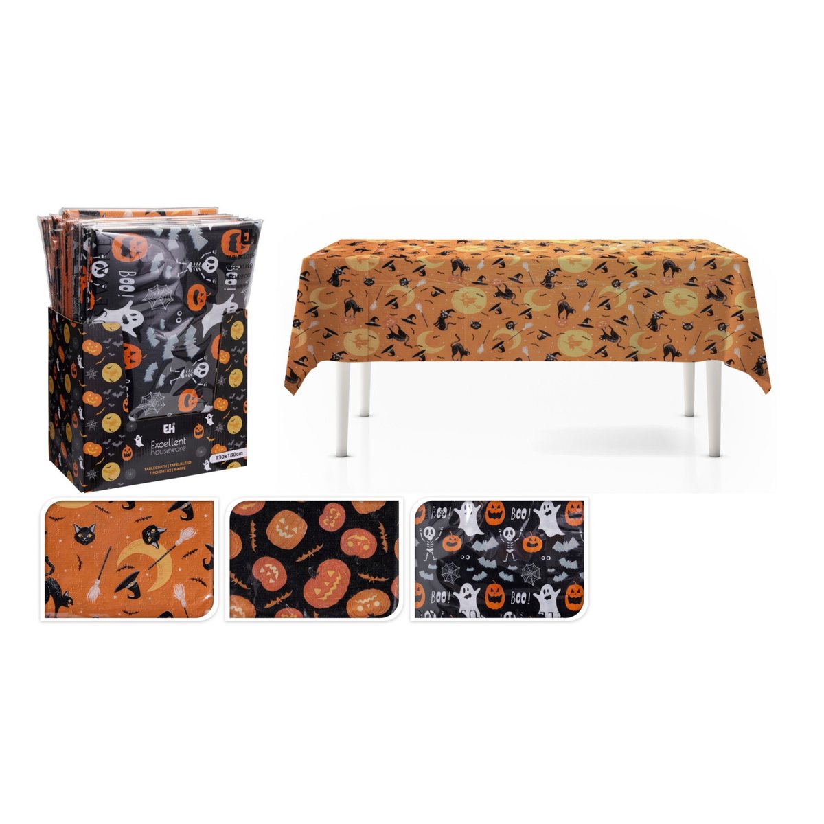 Ubrus 130x180cm Halloween mix barev