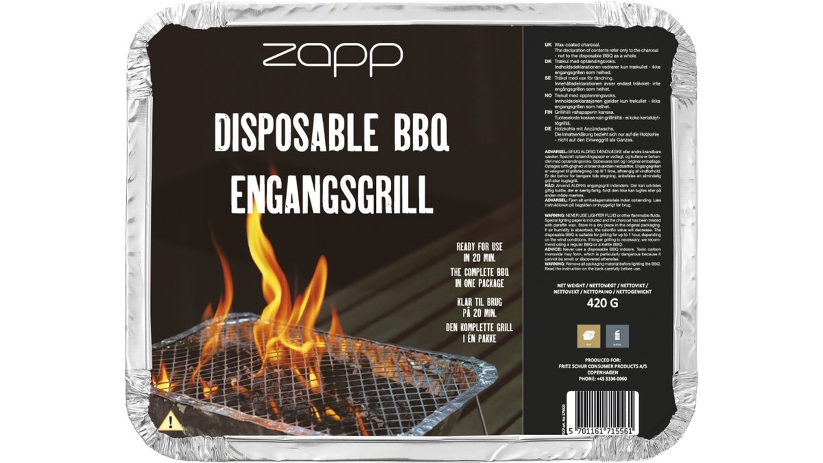 Zapp Engangsgrill