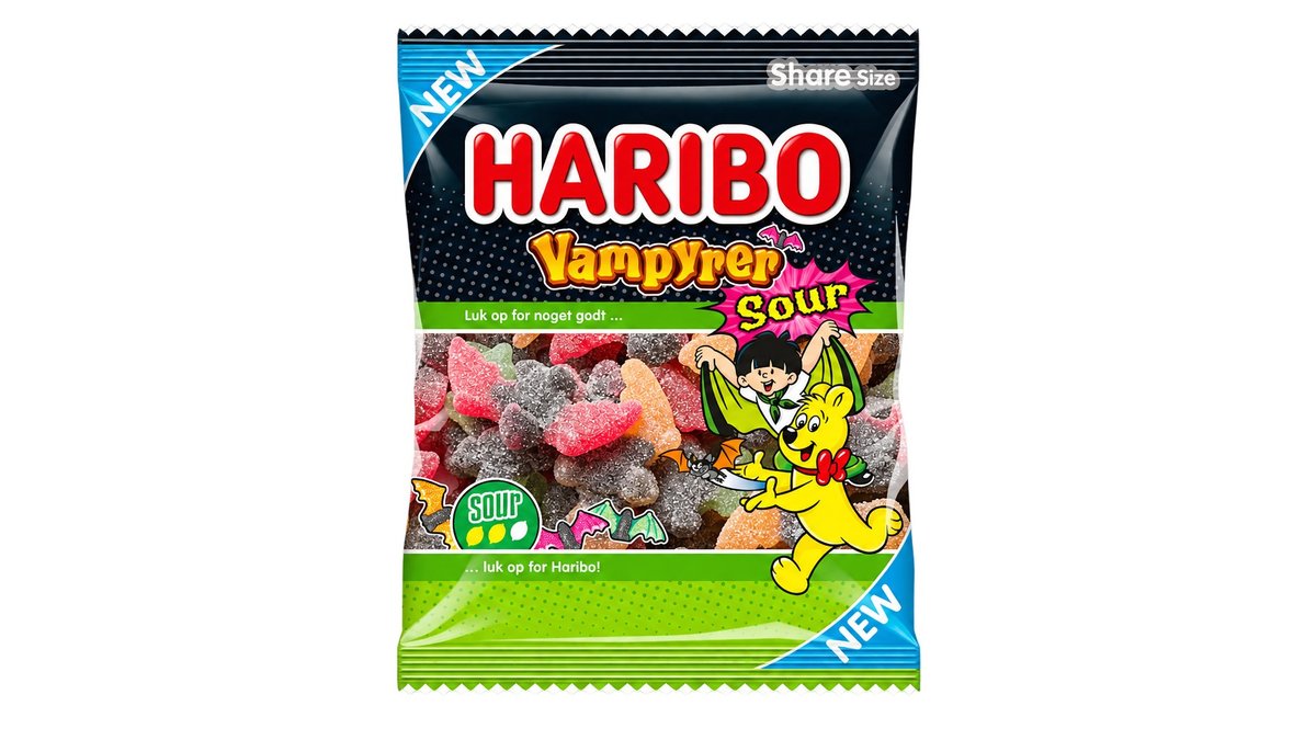 Vampyrer sour 120 g, Haribo