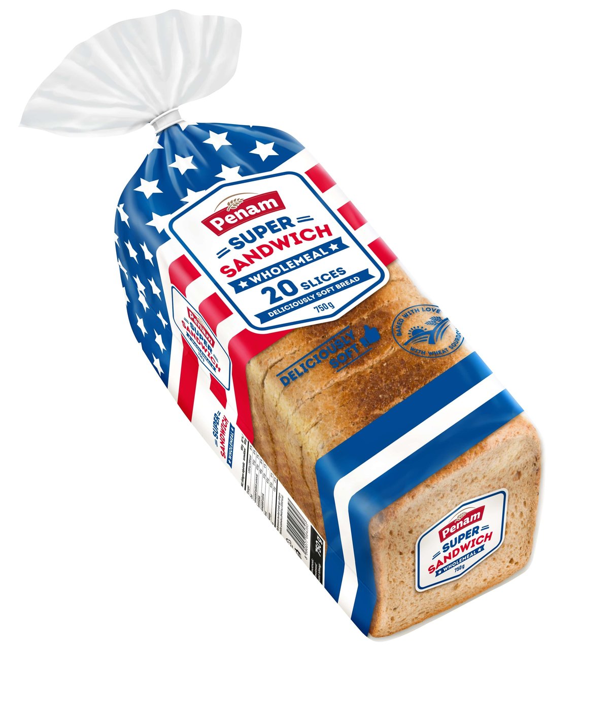Penam Super sandwich celozrnný 750g