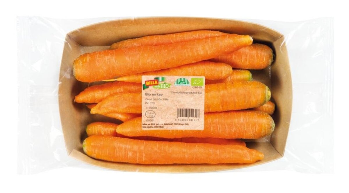 Naše BIO Mrkev 750g, balení