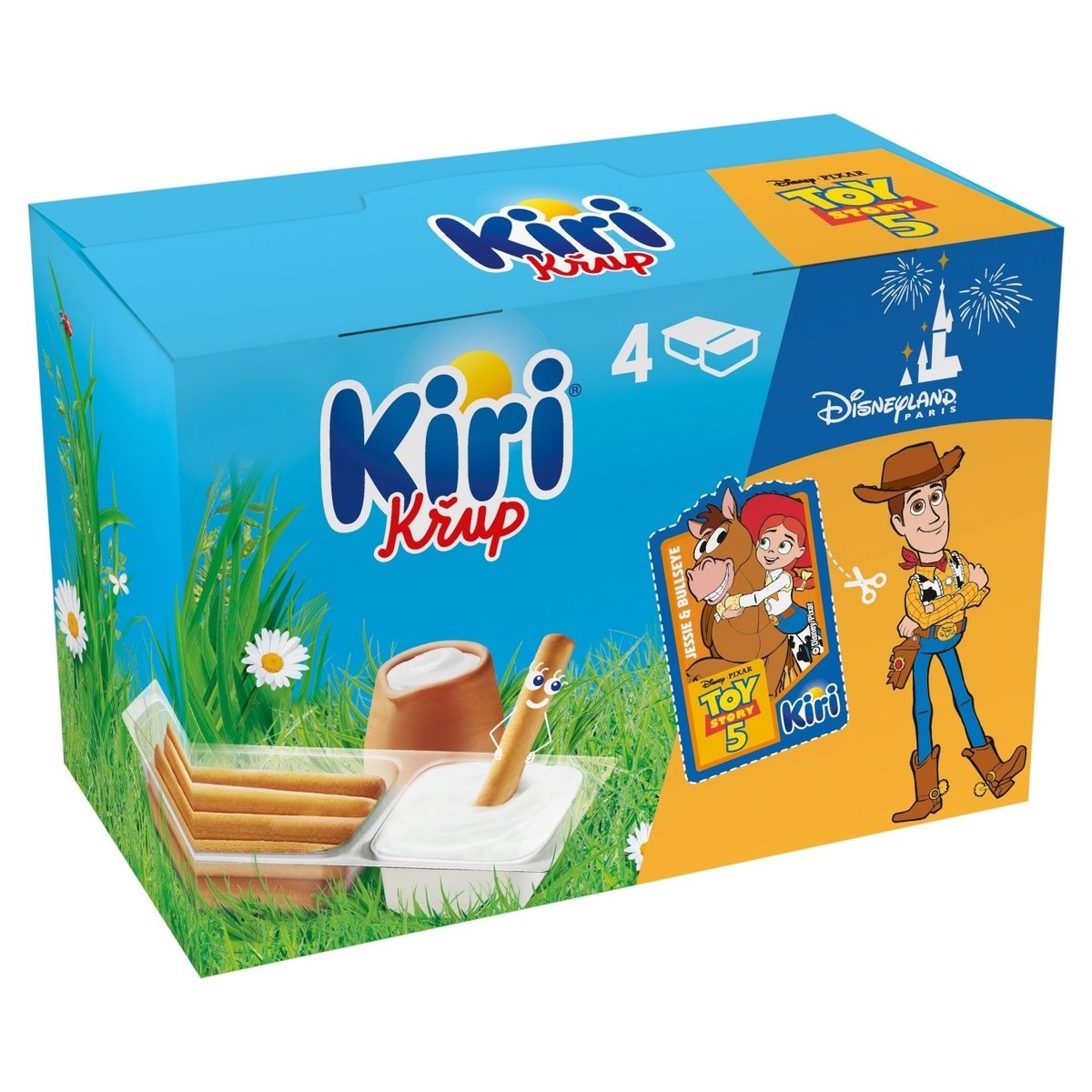 Kiri Křup Tavený sýr a trvanlivé tyčinky 4 x 35g (140g)