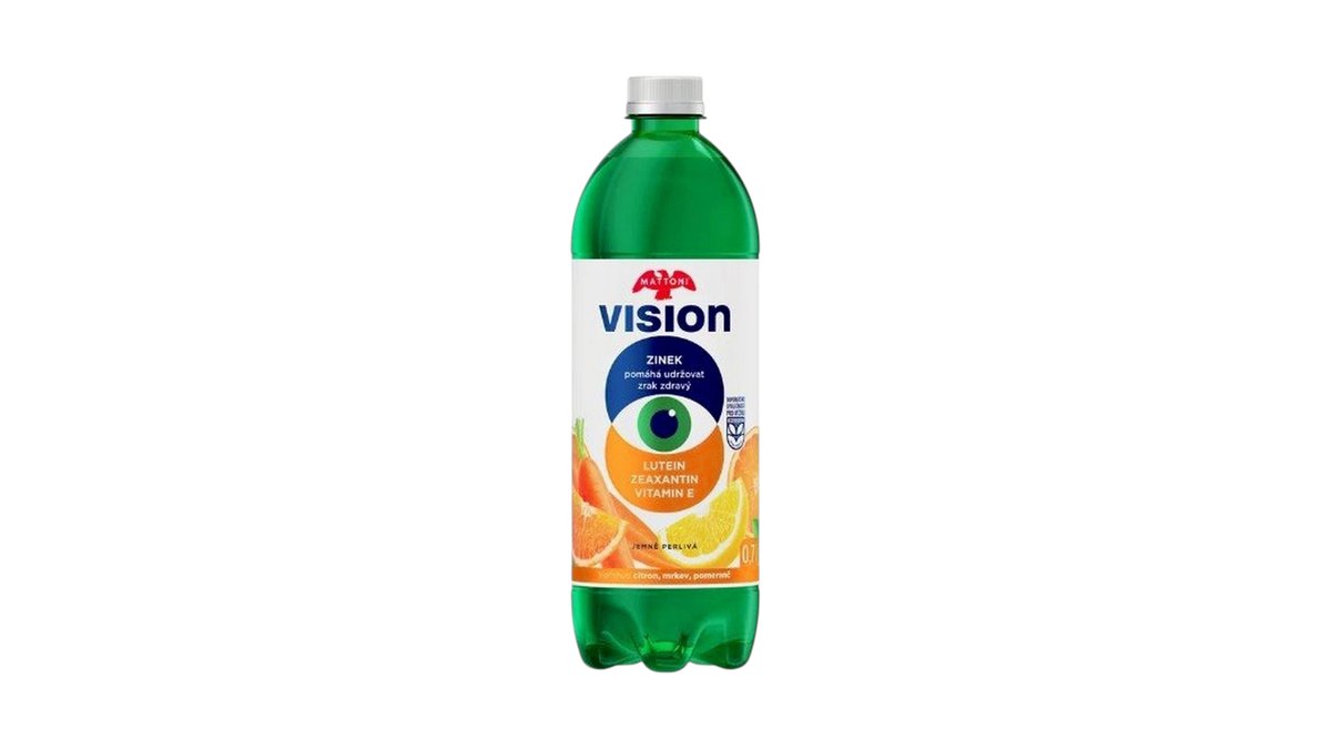Mattoni Vision minerální voda - citron, mrkev, pomeranč 0,7l