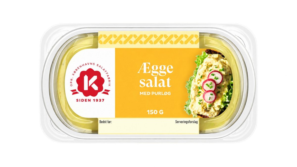 Pålægssalat æggesalat, K-salat