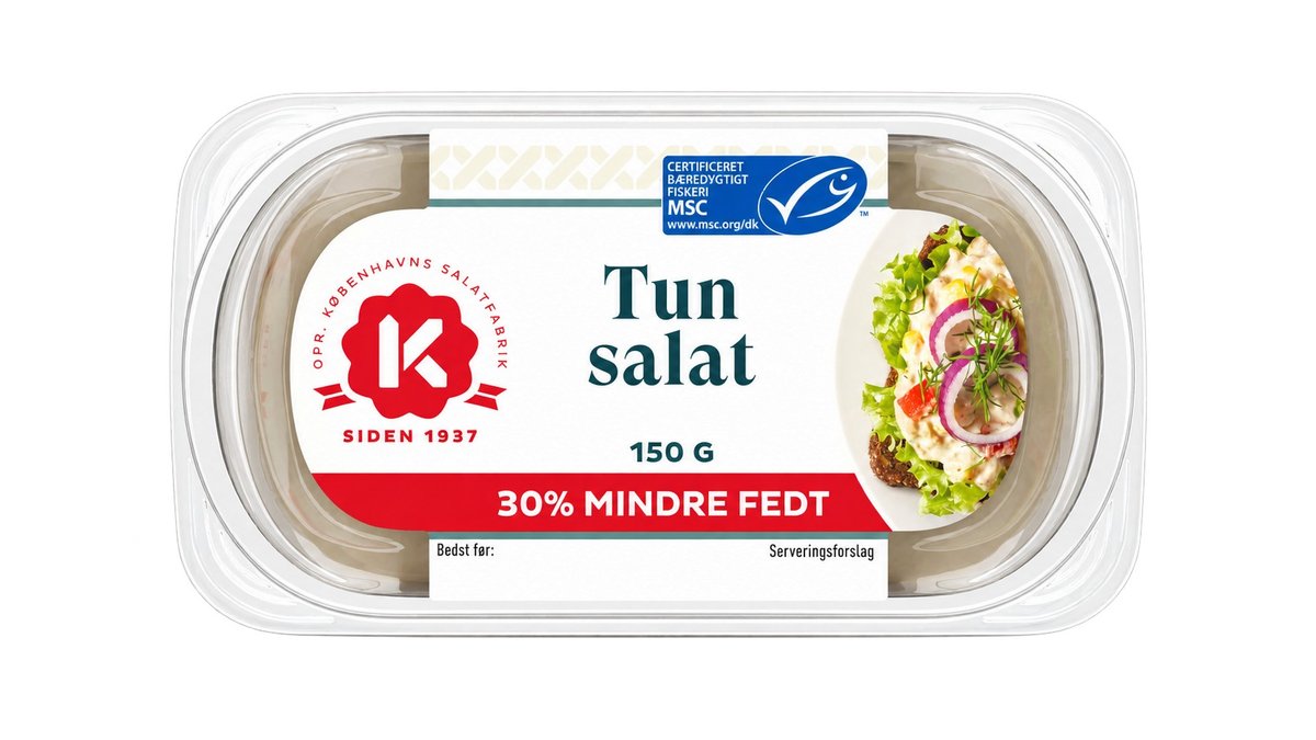 Pålægssalat Tunsalat 30%, K-salat