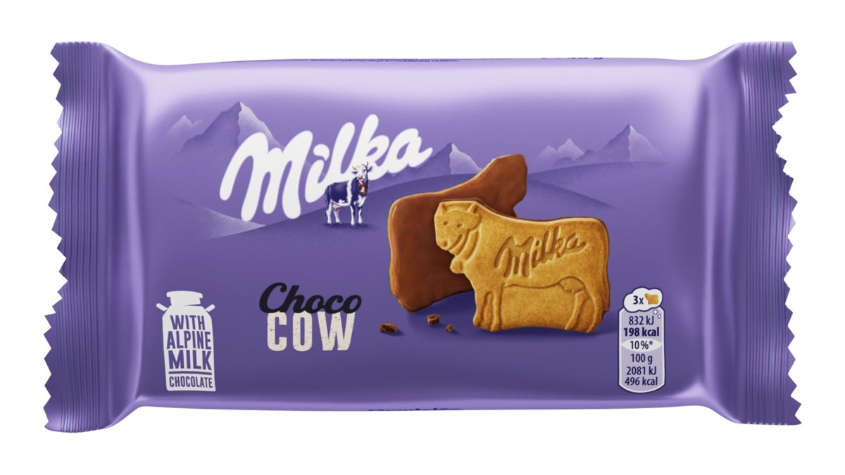 Milka Choco Cow sušenky polomáčené