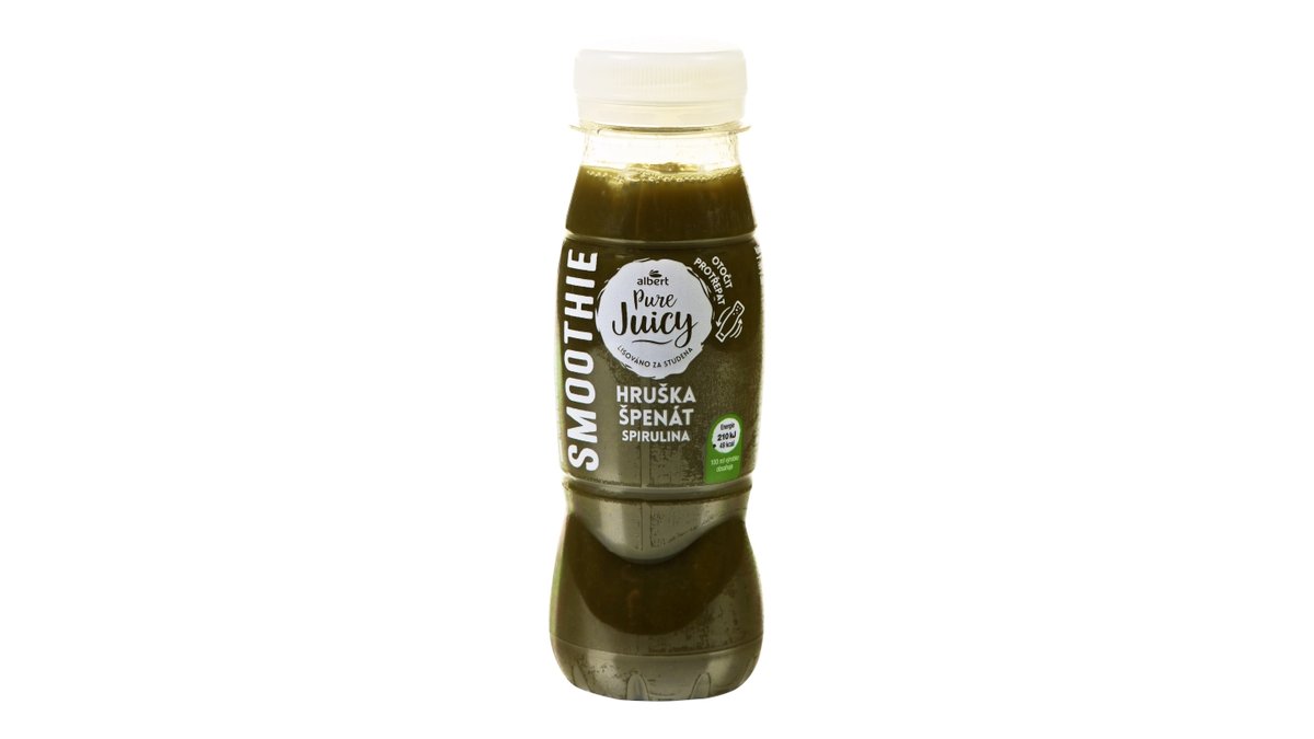 Albert Detox smoothie hruška, špenát, spirulina