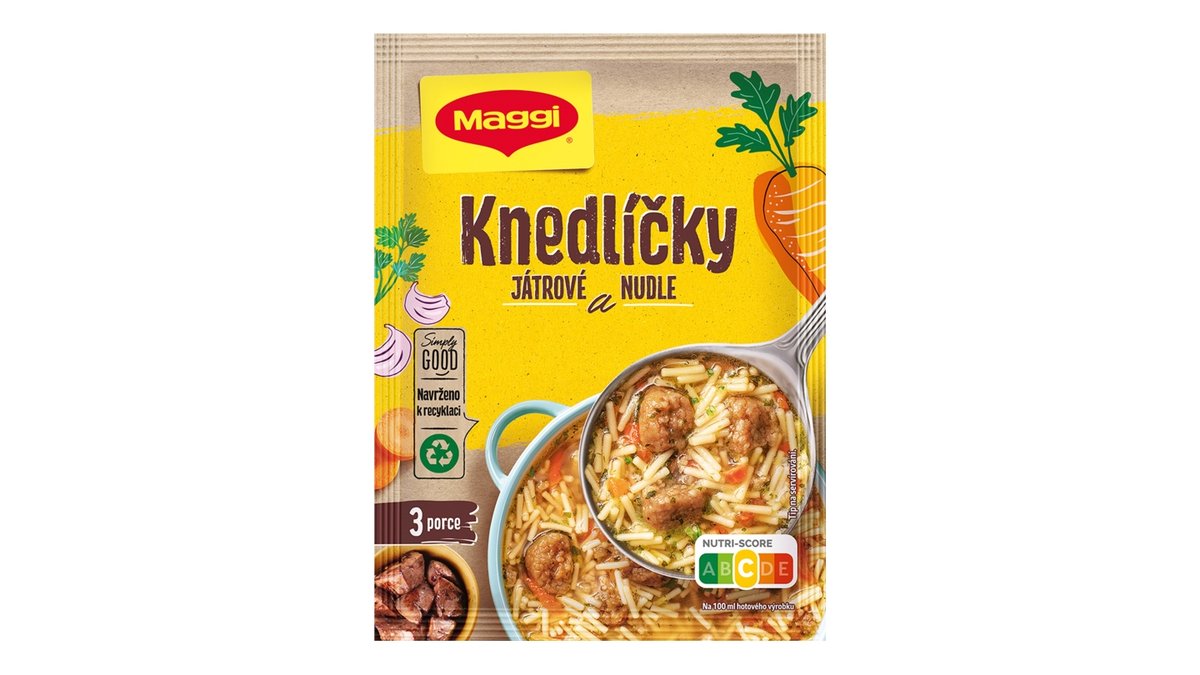 Maggi polévka s játrovými knedlíčky