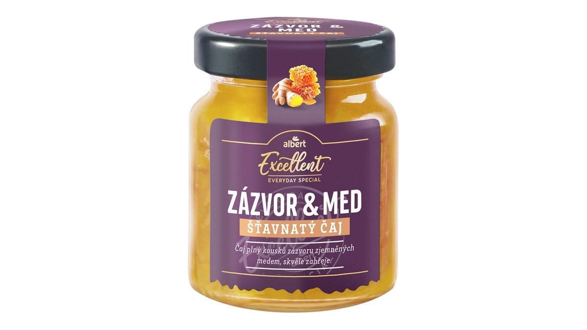 Albert Excellent čaj šťavnatý, zázvor a med