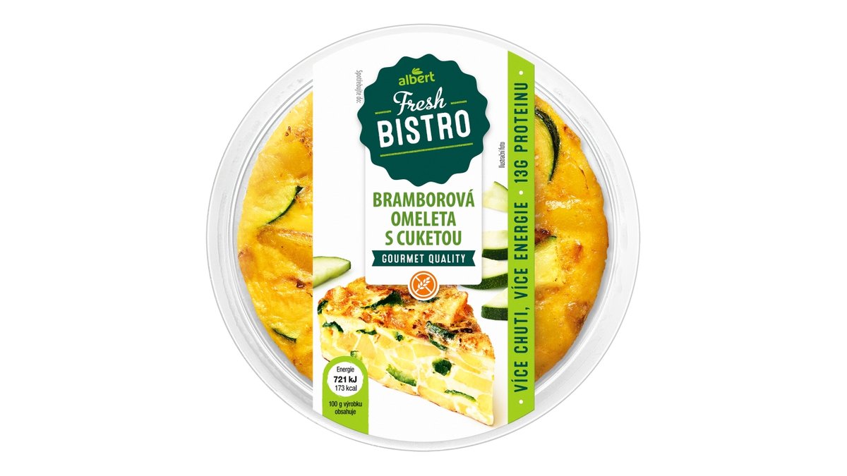 Fresh Bistro omeleta s cuketou