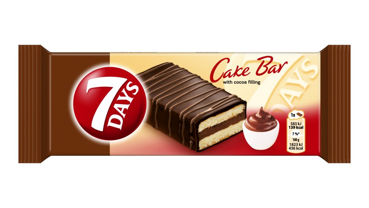 7Days Cake Bar s kakaovou náplní