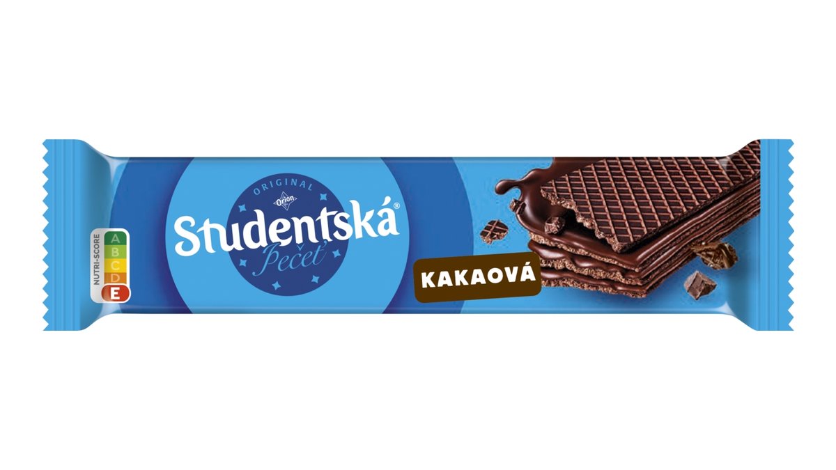 Studentská pečeť oplatka kakaová s kakaovou náplní