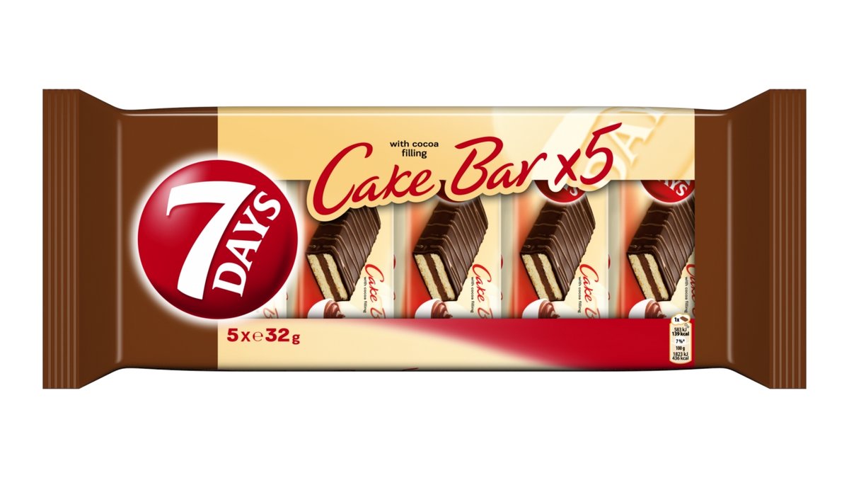 7Days Cake bar s kakaovou náplní