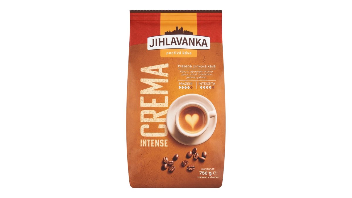 Jihlavanka Crema Intense zrnková káva