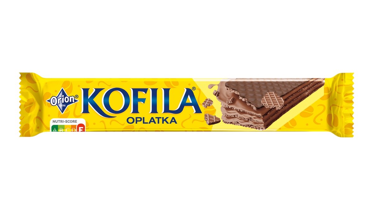 Kofila oplatka polomáčená s příchutí cappuccino