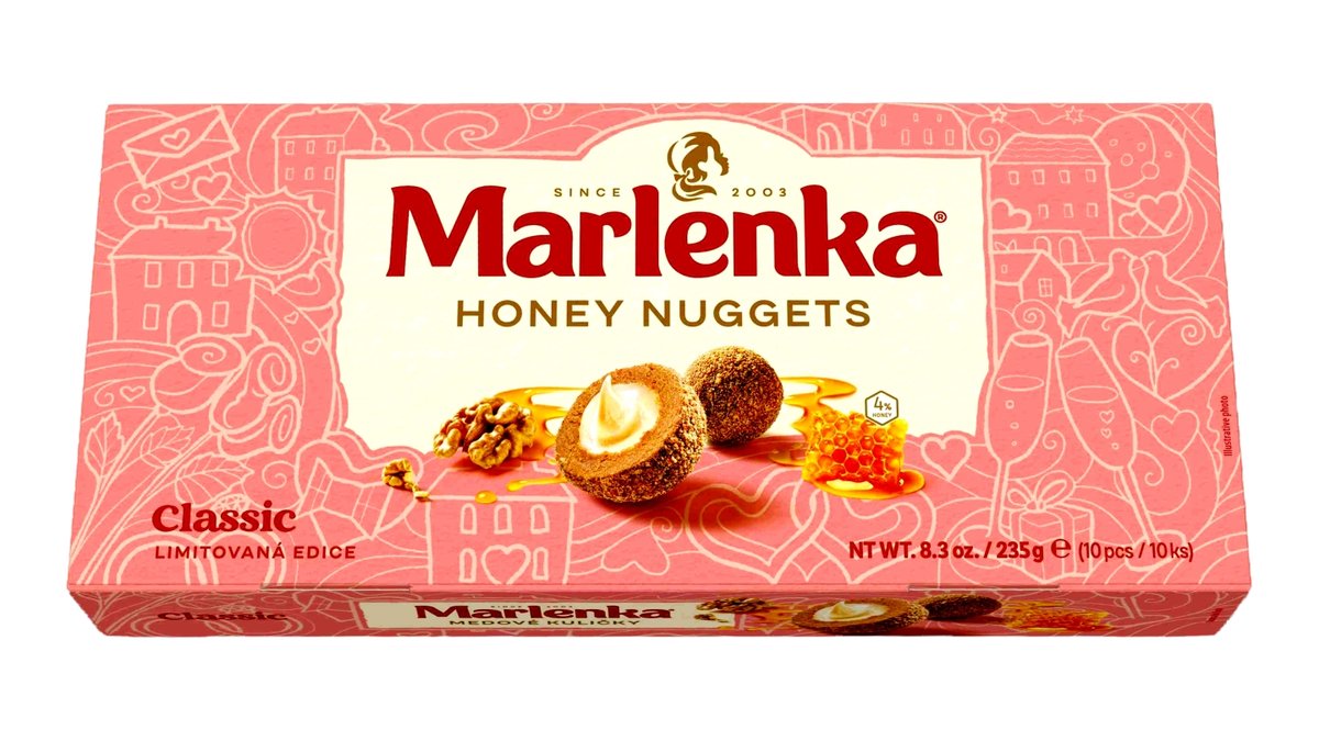 Marlenka malinové medové kuličky