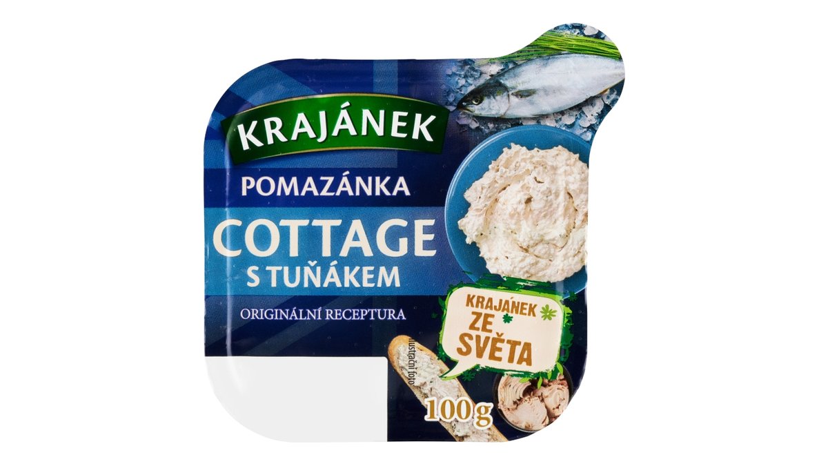 Krajánek pomazánka Cottage s tuňákem