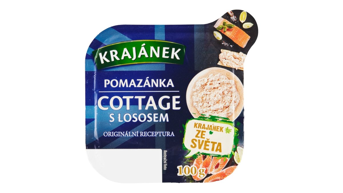 Krajánek pomazánka Cottage s lososem