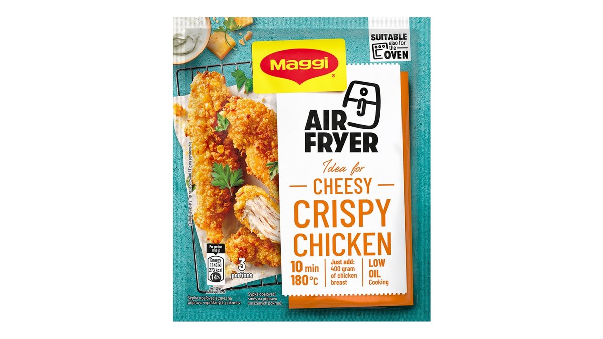 Maggi air fryer nápady křupavé kuře se sýrem
