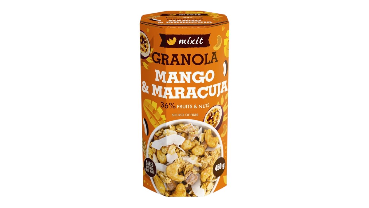 Mixit granola z pece mango & marakuja