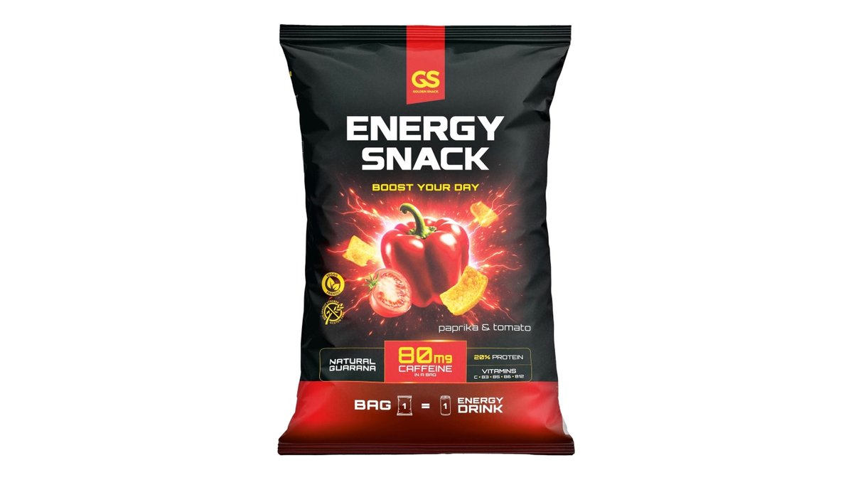 Energy snack s příchutí paprika, rajče