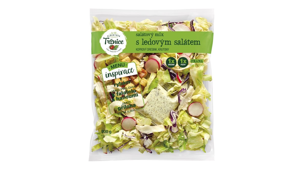 Albert salátový mix s ledovým salátem