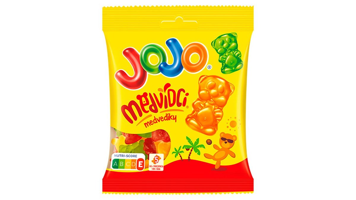 JOJO Medvídci želé bonbóny s ovocnými příchutěmi 80g