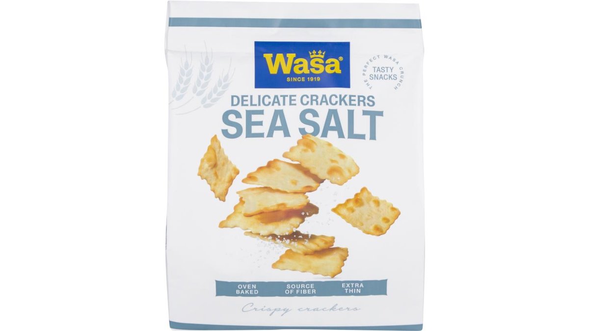 Crackers m. havsalt, Wasa