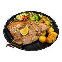 Objednať Steak z tuniaka s pečenými zemiakmi a cisárskou zeleninou