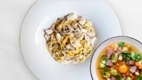 Objednať Pasta pollo e funghi + polévka dne