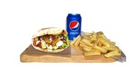 Objednať Set panuozzo carne vegetariánský, hranolky a Pepsi 0,33 l