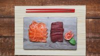 Hozzáadás a kosárhoz Lazac és vöröstonhal sashimi