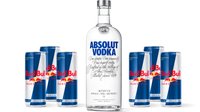 Objednať Absolut Vodka 1 l + 6x Red Bull 0,25 l