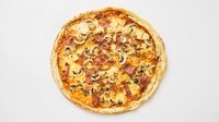 Objednať MENU 4: 480g Pizza Tuna (parad.základ,tuniak,olivy,cibuľa,syr ) (1,4,7)