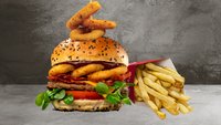 Hozzáadás a kosárhoz Western burger választható krumplival