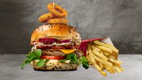 Hozzáadás a kosárhoz Magyaros burger választható krumplival