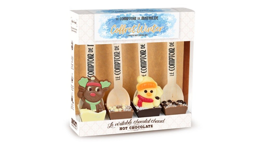 Le Comptoir De Mathilde, Coffret 4 Hot Chocolat Edition Winter, 30g X 4