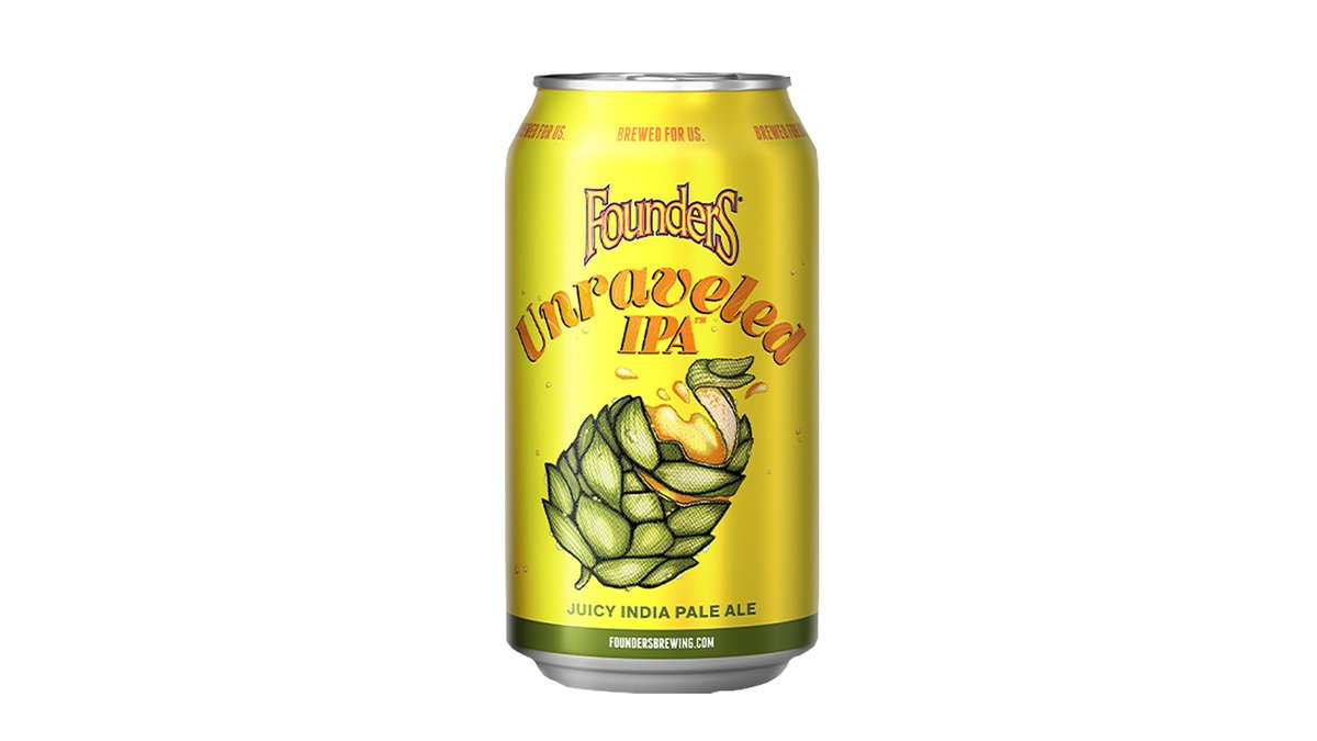 12OZ FOUNDER'S UNCPAVELED IPA CHEAP  ALUMINUM BEER CAN CANS DOW 