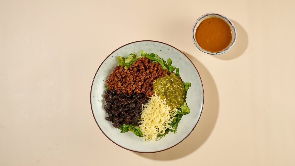 Soy Meat Chili Salad
