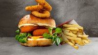Hozzáadás a kosárhoz Burger rántott sajttal választható krumplival