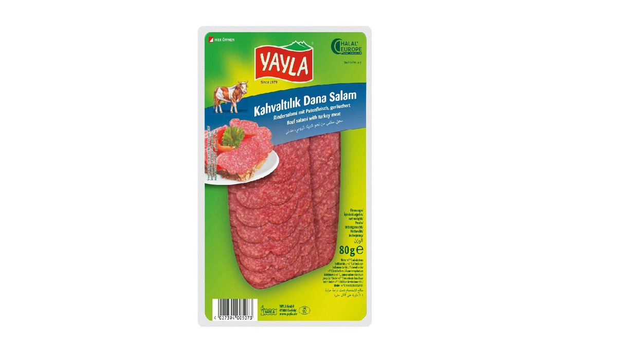 Yayla Beef Salami With Turkey Meat, 80g Basic Food & Drinks Wolt